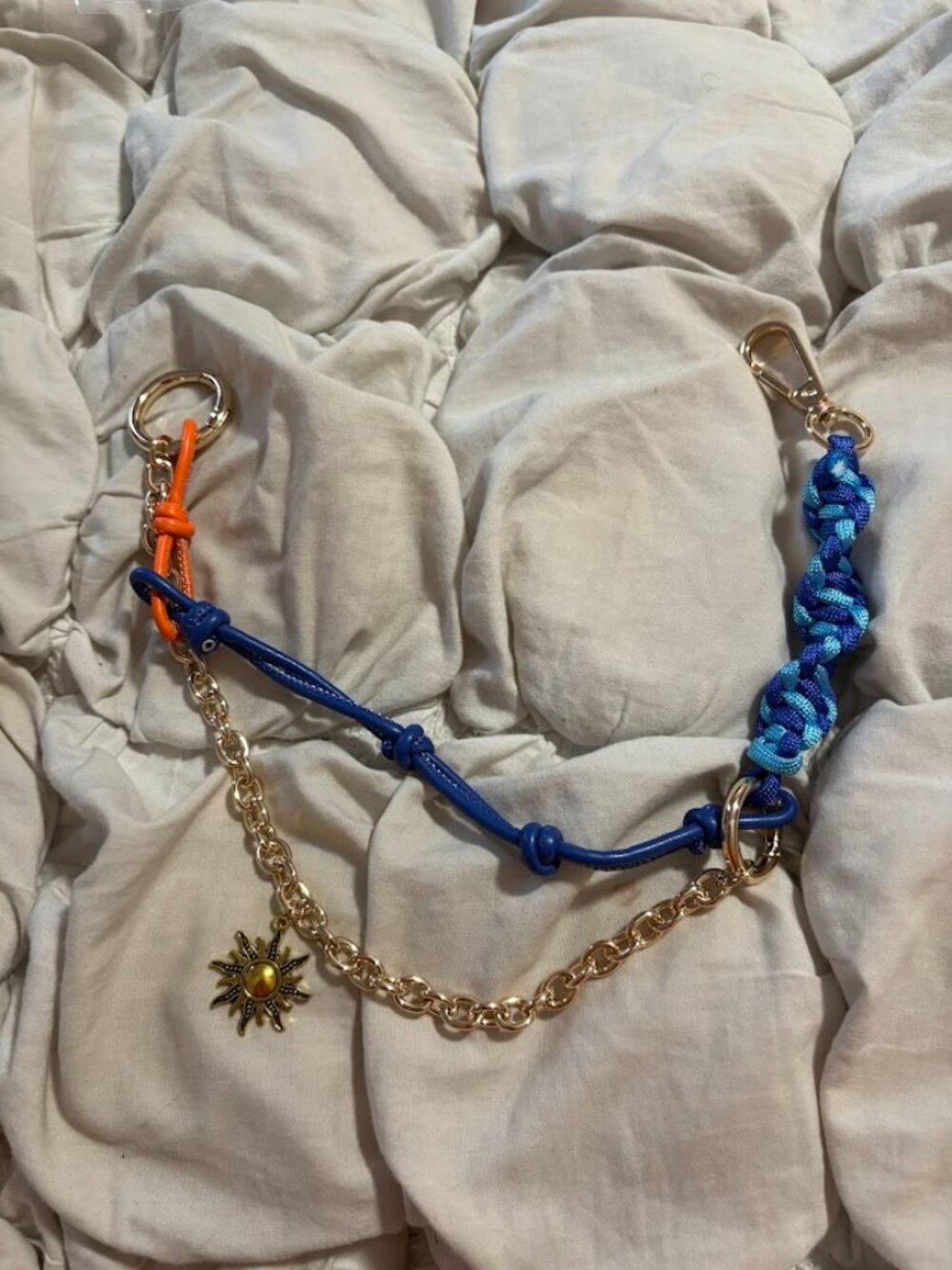 Free People Boho Sun & Cord Mixed Media Bag Charm